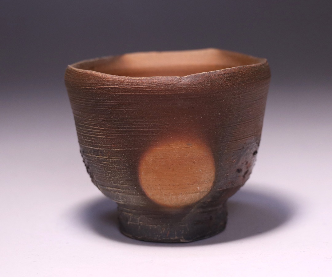 備前焼 吉本正作 酒盃 美しい絶品です 備前焼 吉本正作 酒盃 美しい