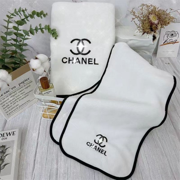 シャネル タオル chanel風ビーチ フェイスハンドタオル ハンカチココマーク