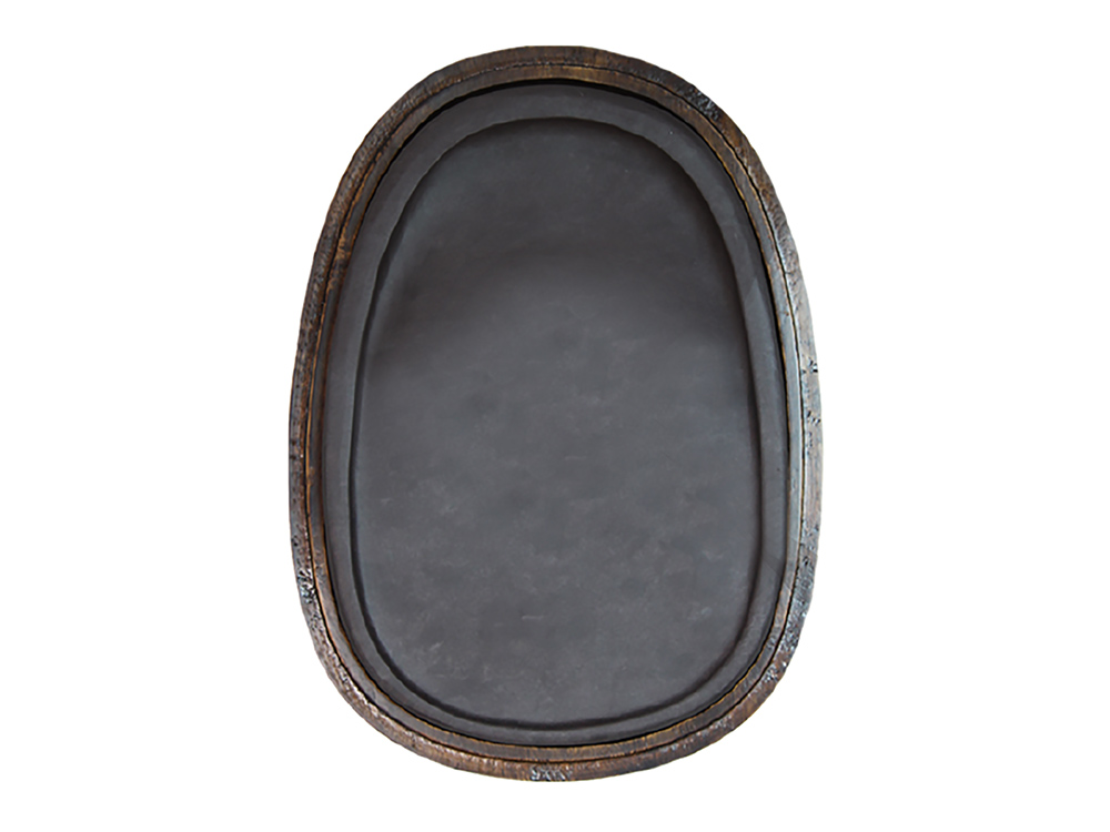 硯 麻子坑楕円硯 中国硯 7吋 硯 麻子坑楕円硯 中国硯