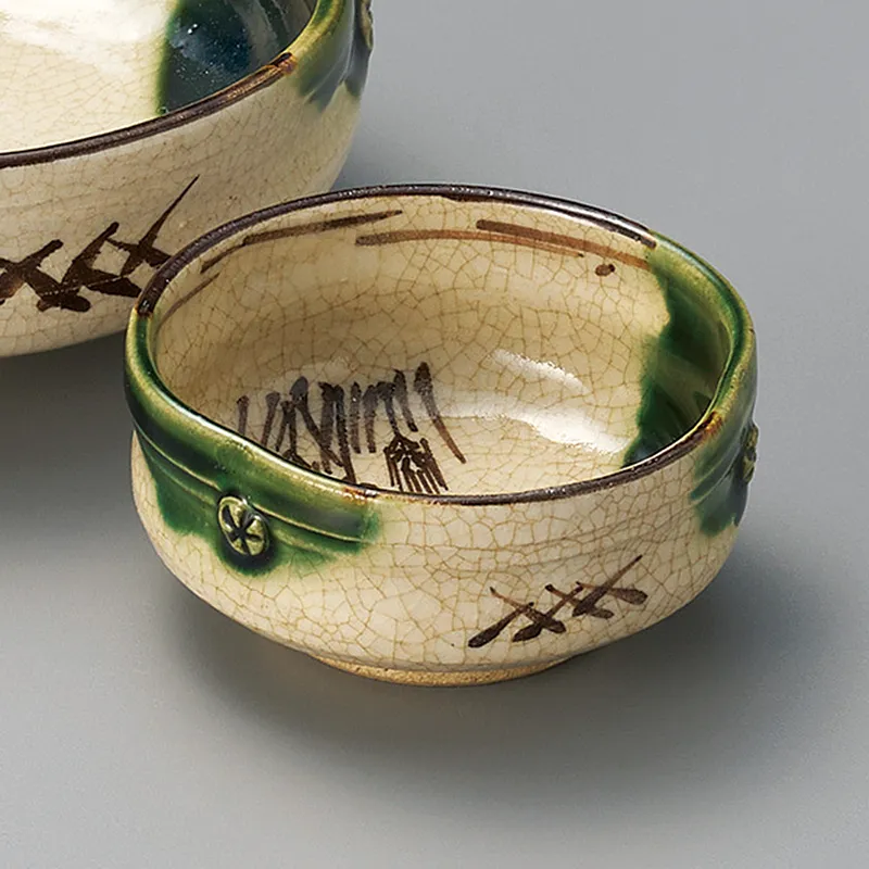 織部焼 鉢5客 織部焼 鉢もの(ボウル・小付・珍味) の検索結果|食器通販