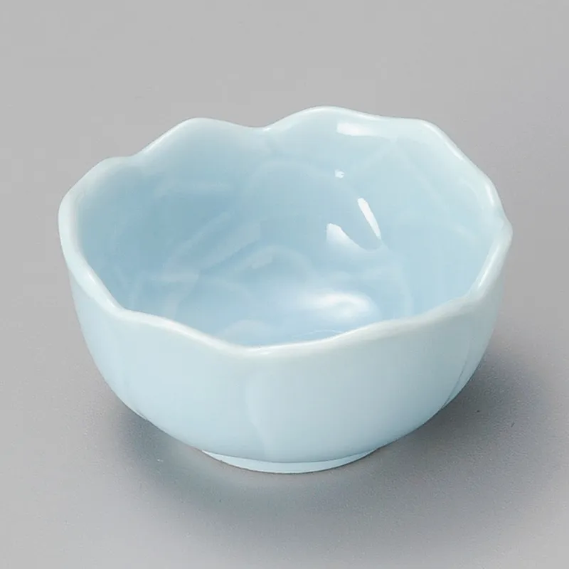 水玉絵厚口中平(磁器製ごはん茶碗)|食器通販の陶磁庵