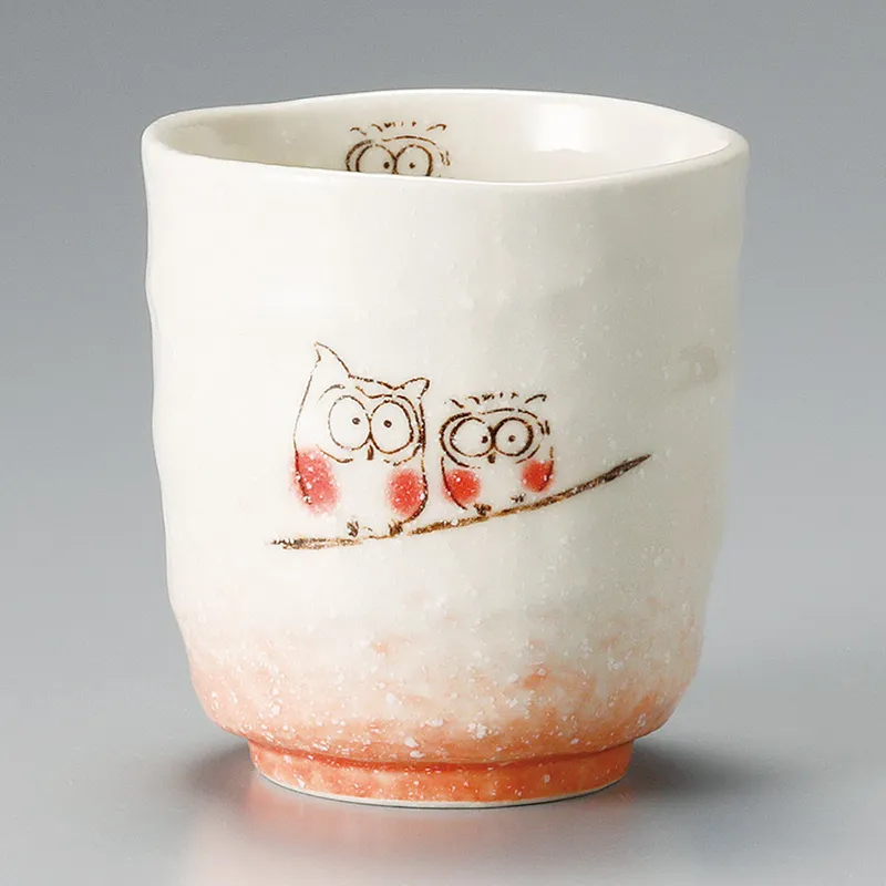 吹ふくろう湯呑（P）(長ゆのみ)|食器通販の陶磁庵