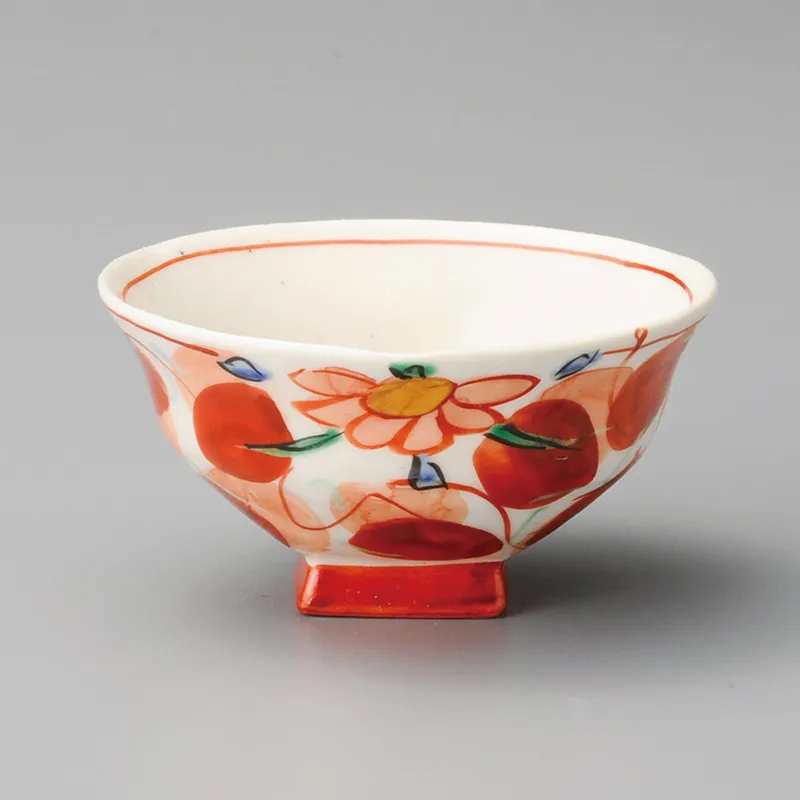 波と葉のデザイン茶碗 波と葉のデザイン茶碗