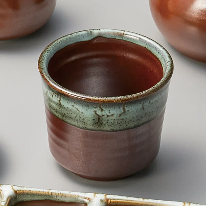 柿釉うのふ流しそば千代口(そば徳利・そばちょく(陶磁器製))|食器通販