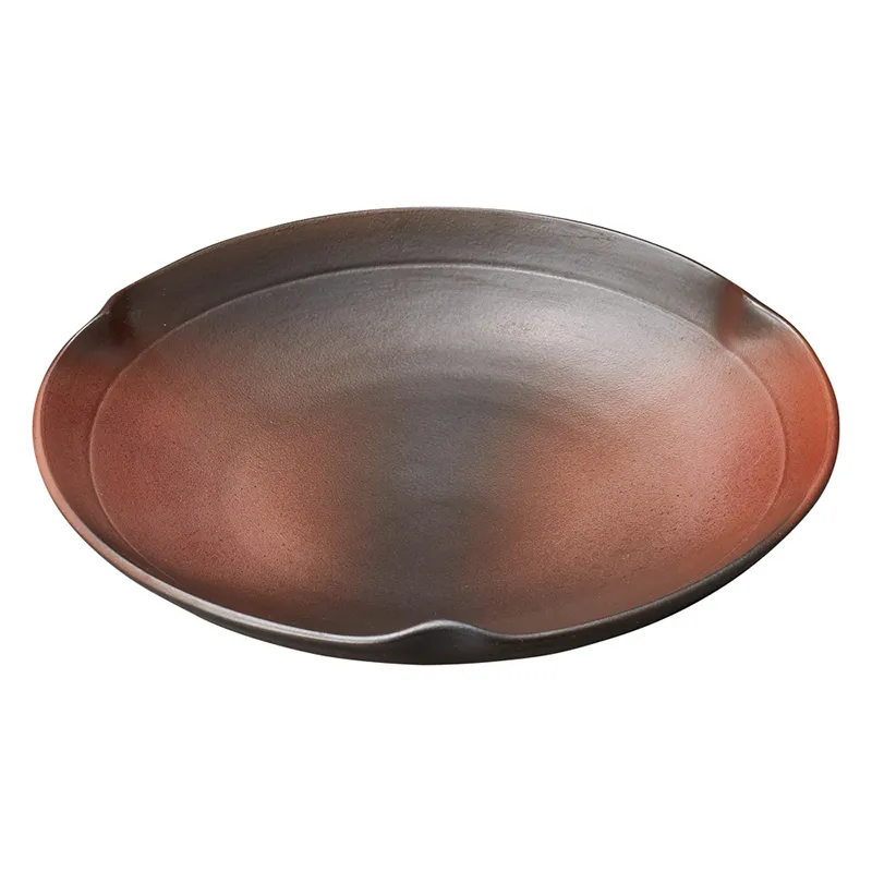 備前焼 皿 備前焼作家 伊勢崎 創 大鉢 備前焼 皿 備前焼作家 伊勢崎 創