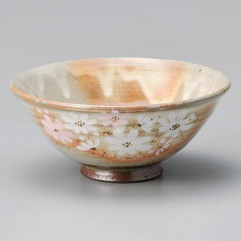 御本手秋桜花茶盌（木）菊陶作(抹茶碗)|食器通販の陶磁庵