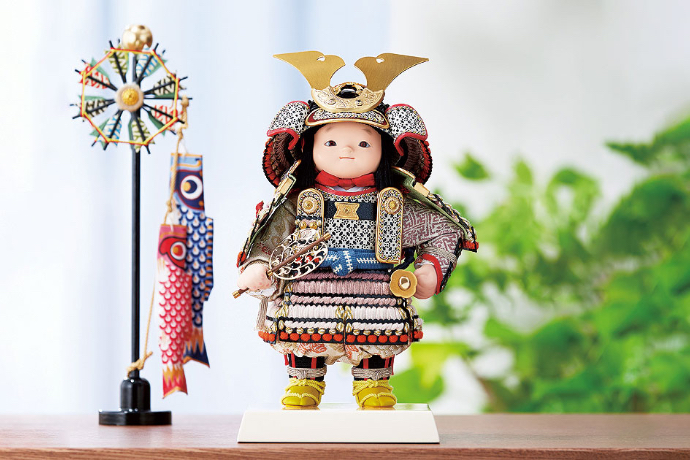 端午の節句 こどもの日 兜 五月人形 ミキハウス 五月人形 コンパクト