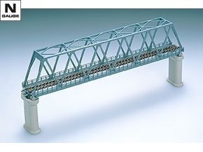 単線トラス鉄橋(F)(赤)(れんが橋脚・2本付)｜製品情報｜製品検索｜鉄道