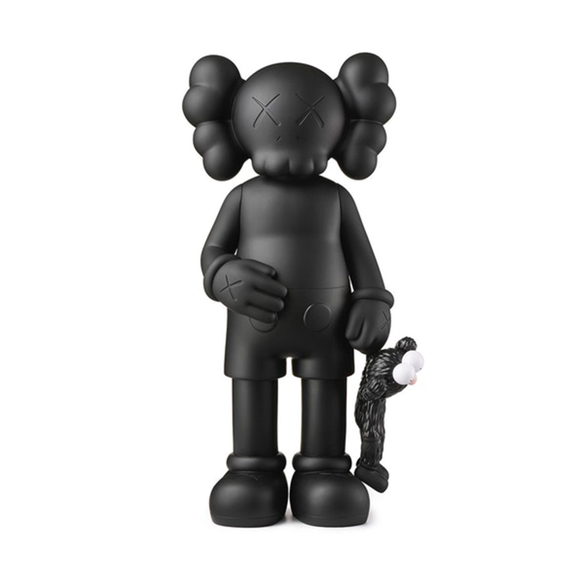 KAWS SHARE BLACK BROWN MEDICOM TOY 2体