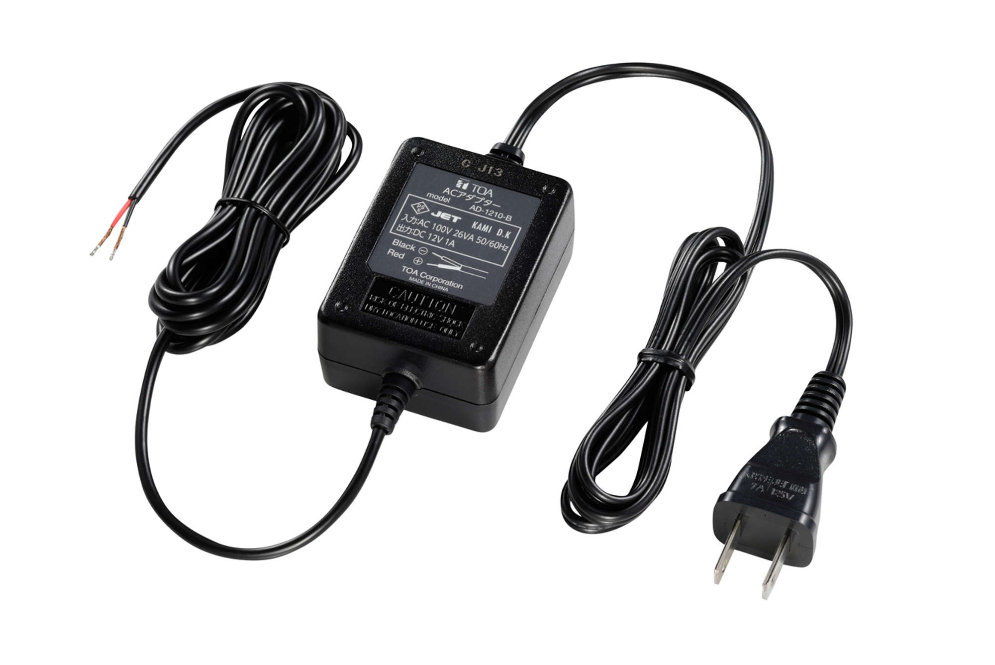 ACアダプタ－ (AD-1210-B) | TOA株式会社