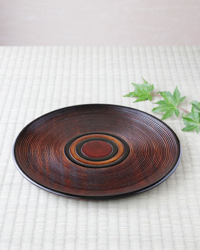 香川漆器独楽お盆36㎝ 香川漆器独楽お盆36㎝
