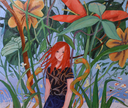 藤川さき油彩作品