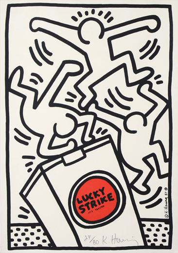 希少品】キース・ヘリング 大型 リトグラフ 希少品】キース・ヘリング