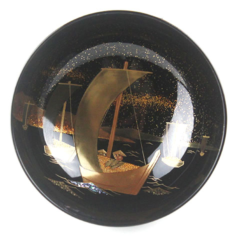 蒔絵お椀5客 東海道五十三次 蒔絵お椀5客 東海道五十