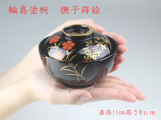 時代逸品！端正な黒漆に優美な菊蒔絵の映える煮物椀2
