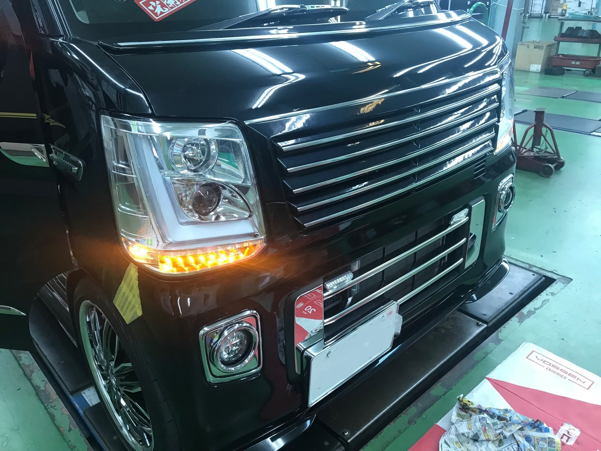 DA17Wエブリイワゴン 社外ヘッドライトHID車用