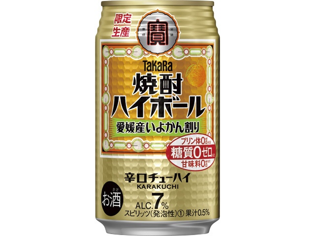 宝 焼酎ハイボール 愛媛産いよかん割り 350ml (4904670487726) の