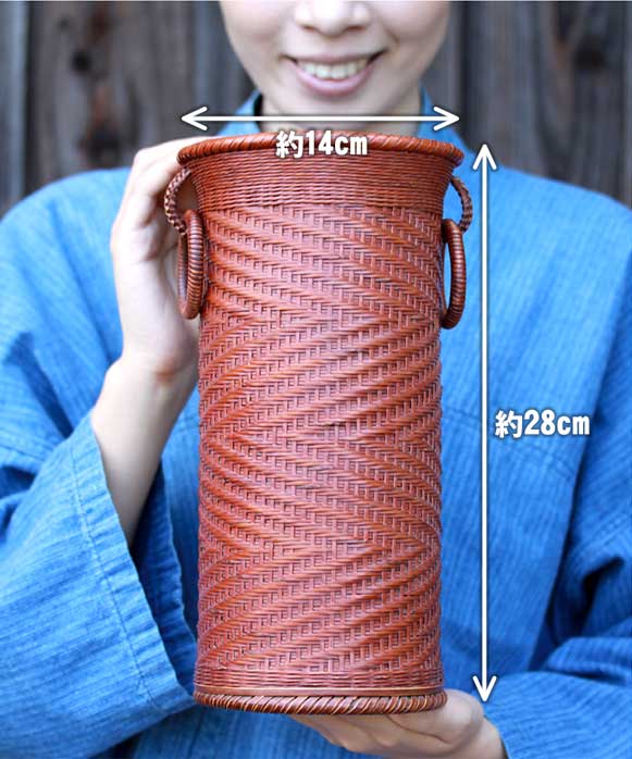 一点限り】 西中健治作 花かご | 虎斑竹専門店 竹虎