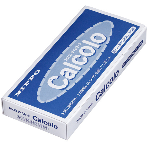 たのめーる】武藤工業 ニッポー用タイムカード カルコロ 1パック(100枚