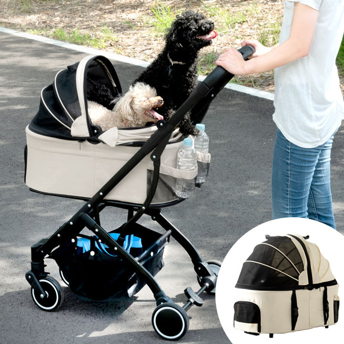 ペットカート 分離式 4輪サスペンション ベアリング 対面式 フル