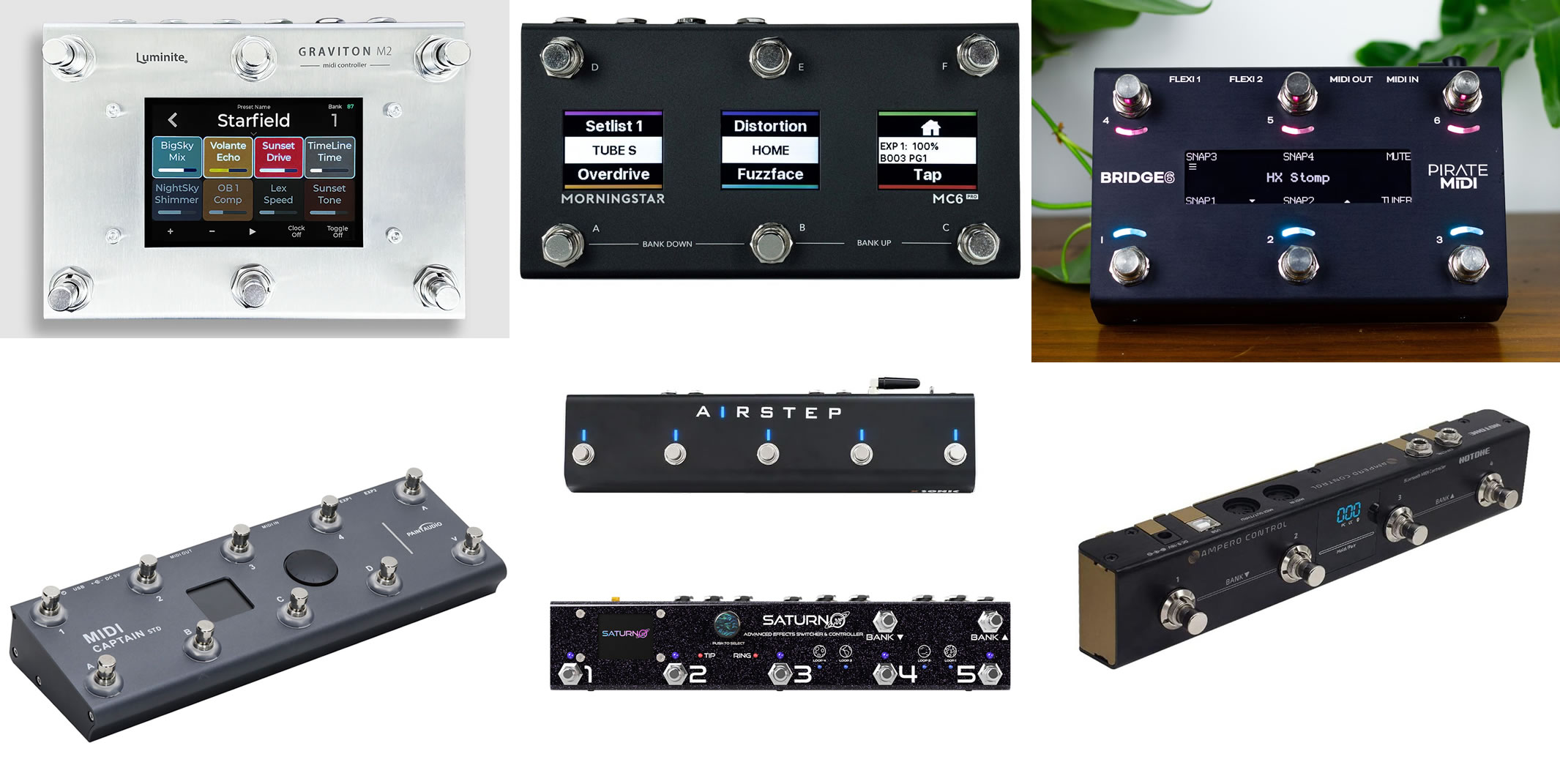 エフェクターを制御するMIDIフットコントローラー比較 10機種