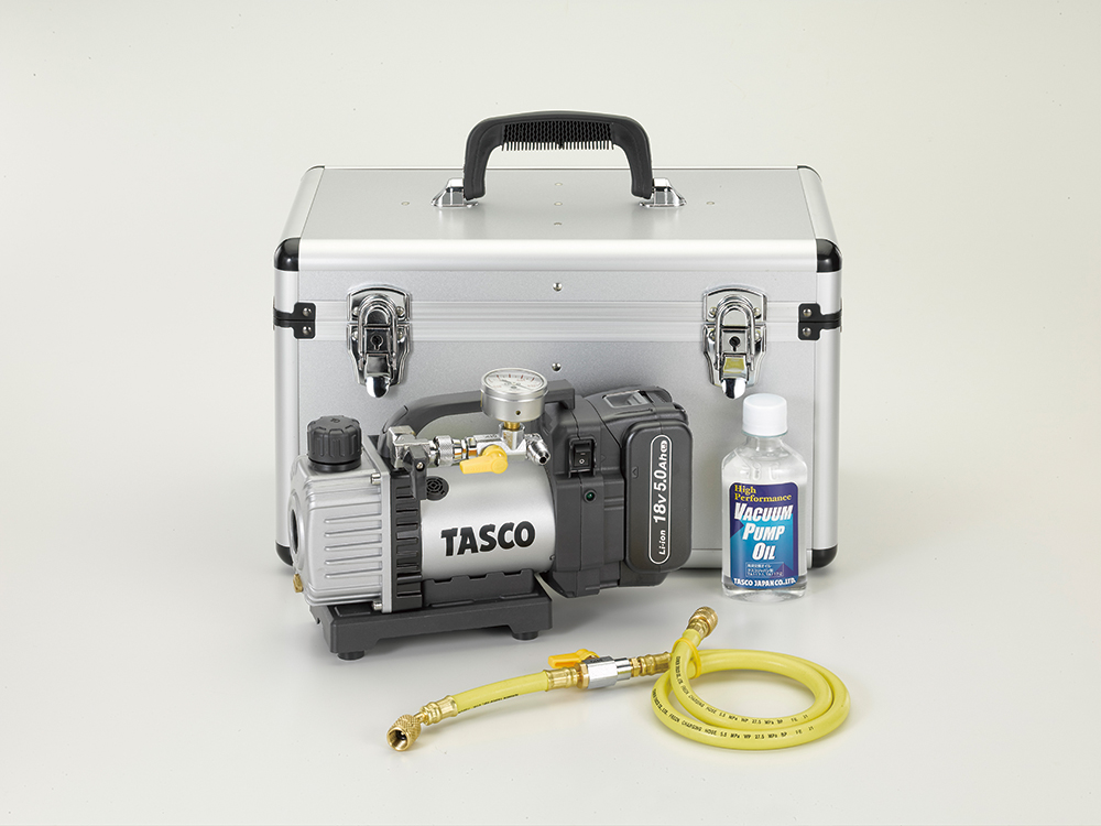 省電力型ウルトラミニ充電式真空ポンプ真空ゲージ付セット | 株式会社