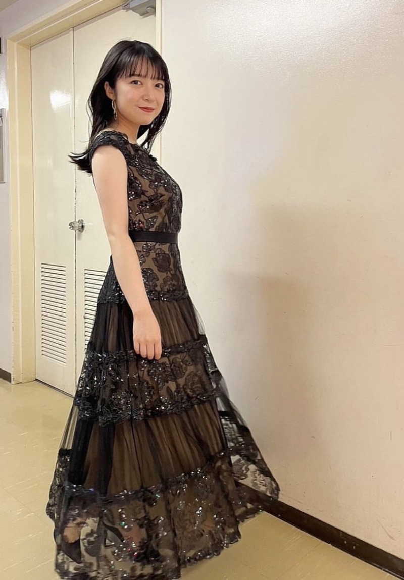 タダシ ショージ シルク ワンピース ドレス マキシ丈 グラデーション