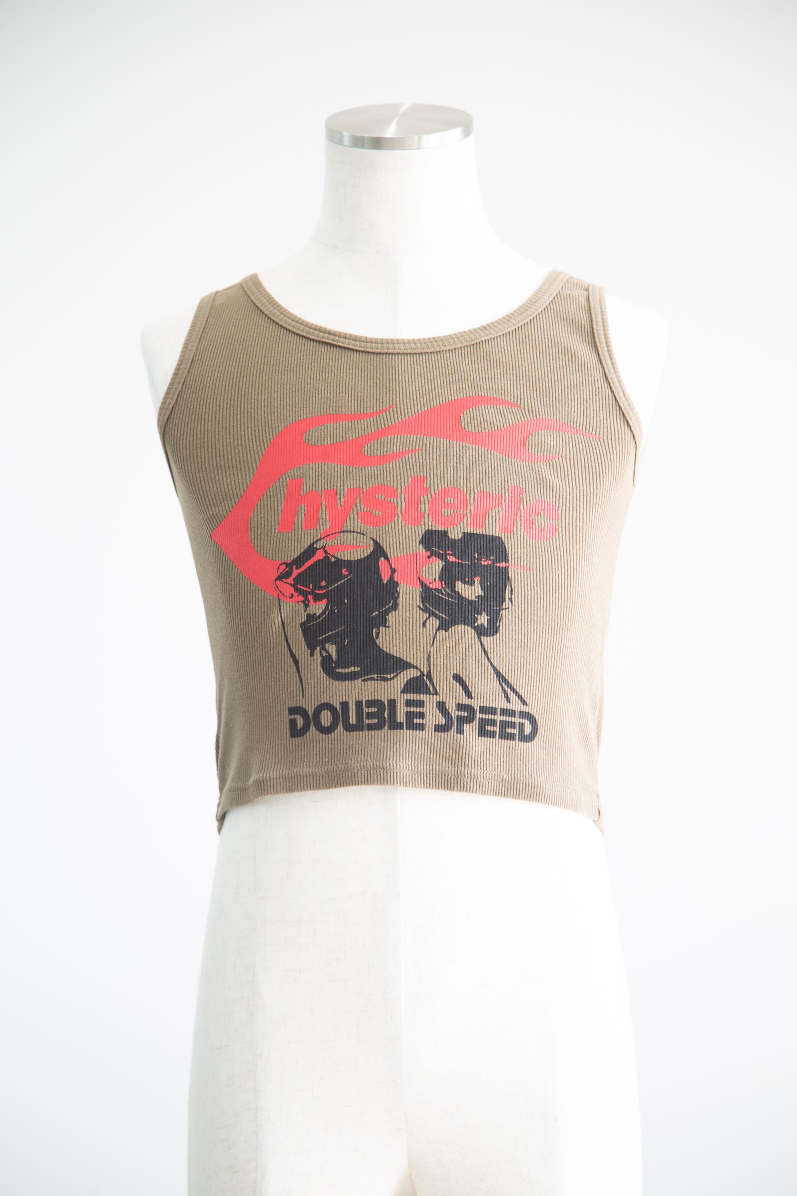 HYSTERIC GLAMOUR - HYSTERIC FLAME ON タンクトップ / カーキ | Tempt