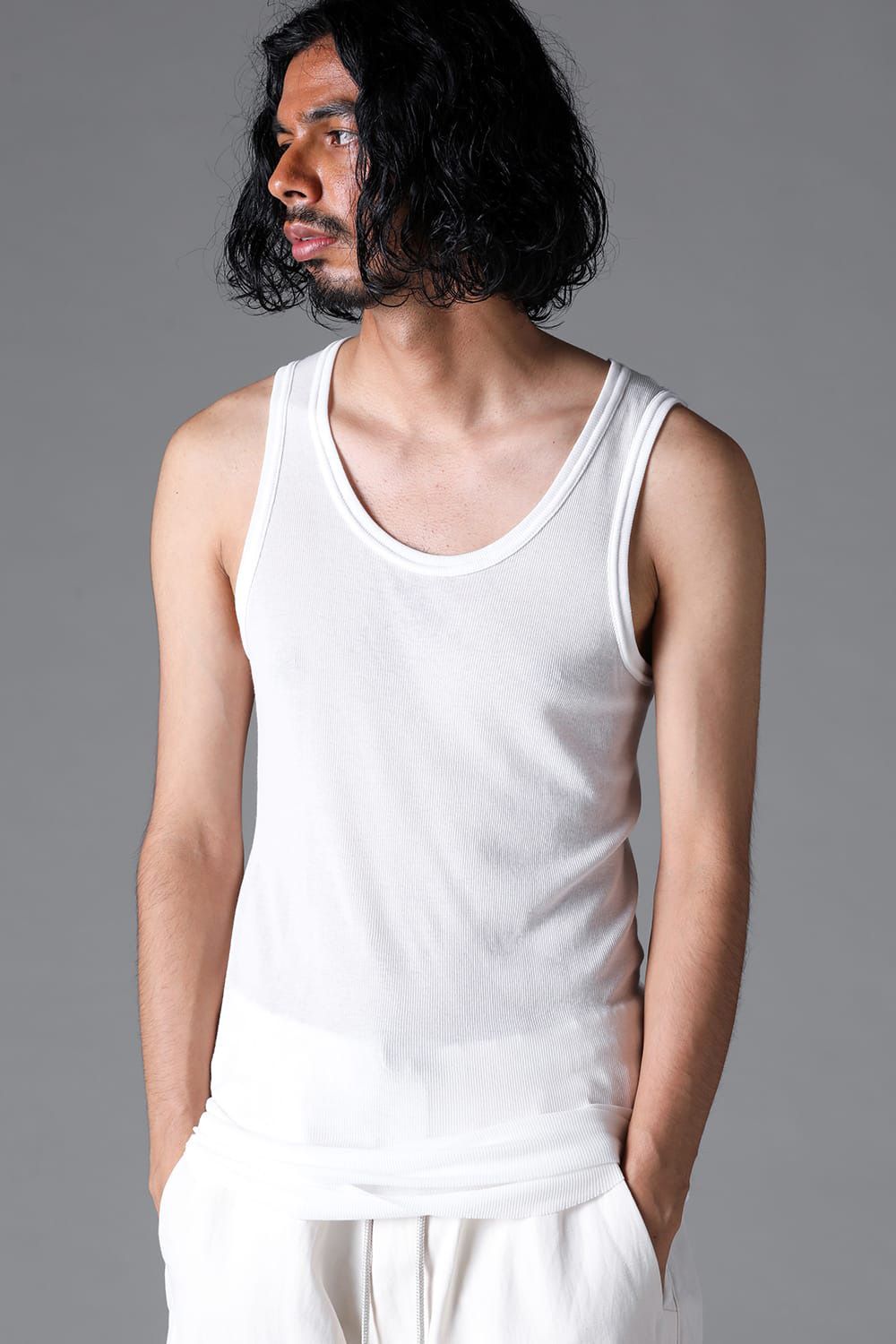 B*】様 Martan Malgera ホワイト プリント タンクトップ B*】様 Martan