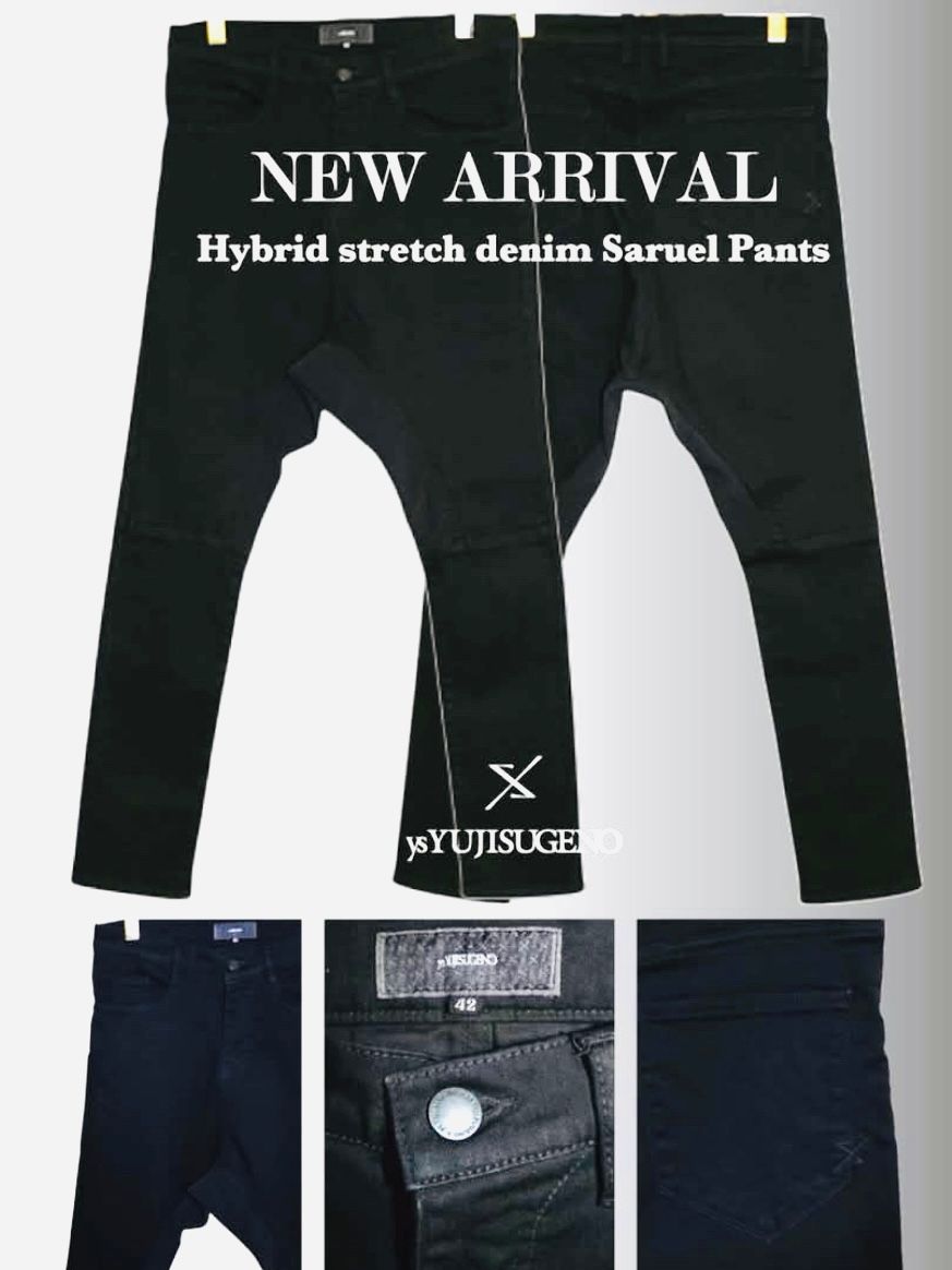 ys Yuji SUGENO - 新High Power Stretch Denim Semi Sarouel Pants