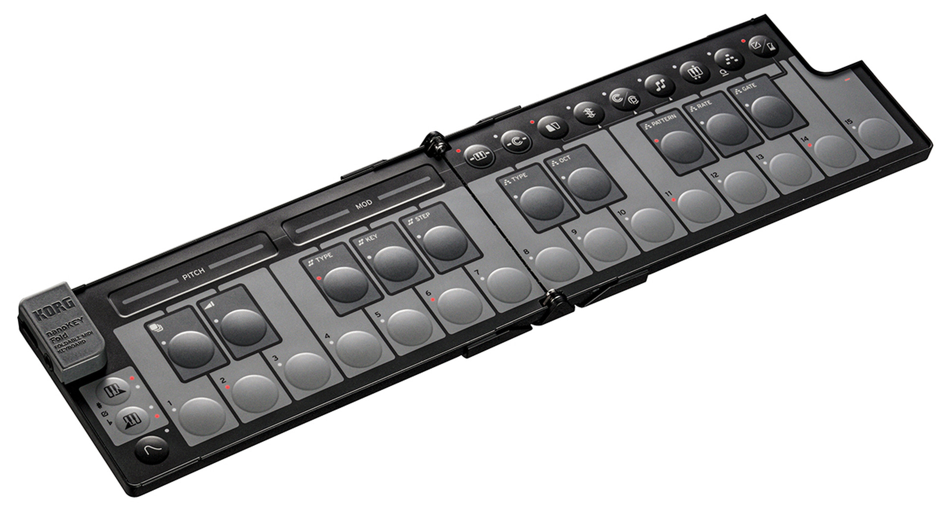超軽量折り畳みキーボード「nanoKEY Fold」がコルグから登場。フォルダ