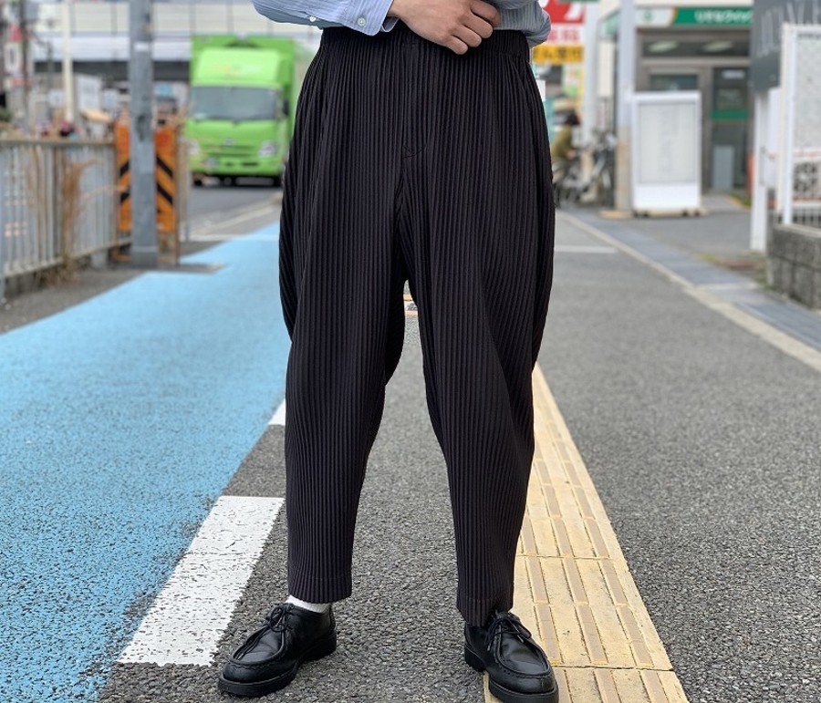 ISSEYMIYAKE プリーツワイドパンツ 中古・古着通販】me ISSEY MIYAKE