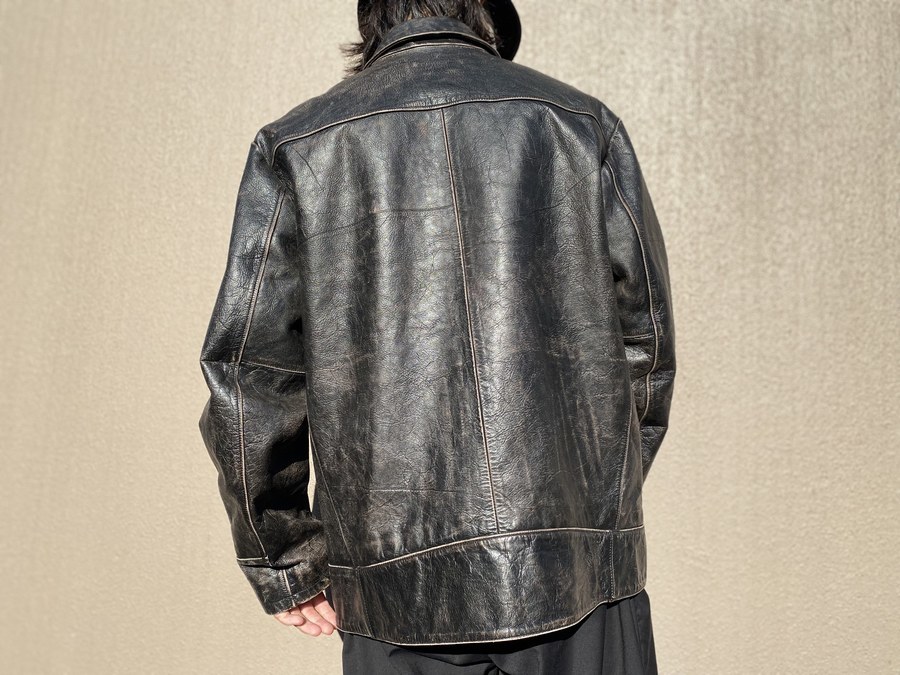 OLD GAP オールド ギャップ レザージャケット ブラック M