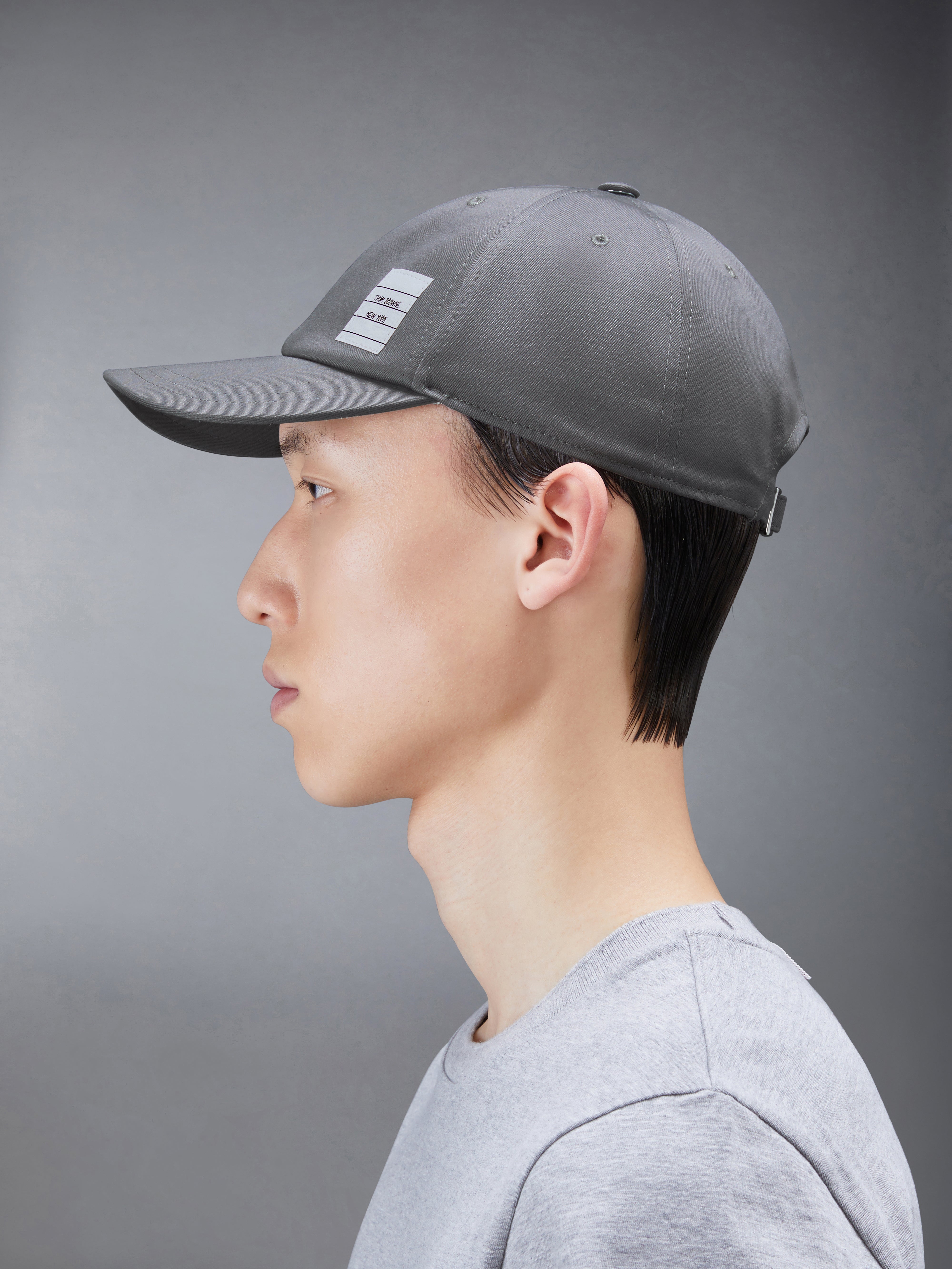 Twill Classic 6 Panel Baseball Cap | Thom Browne