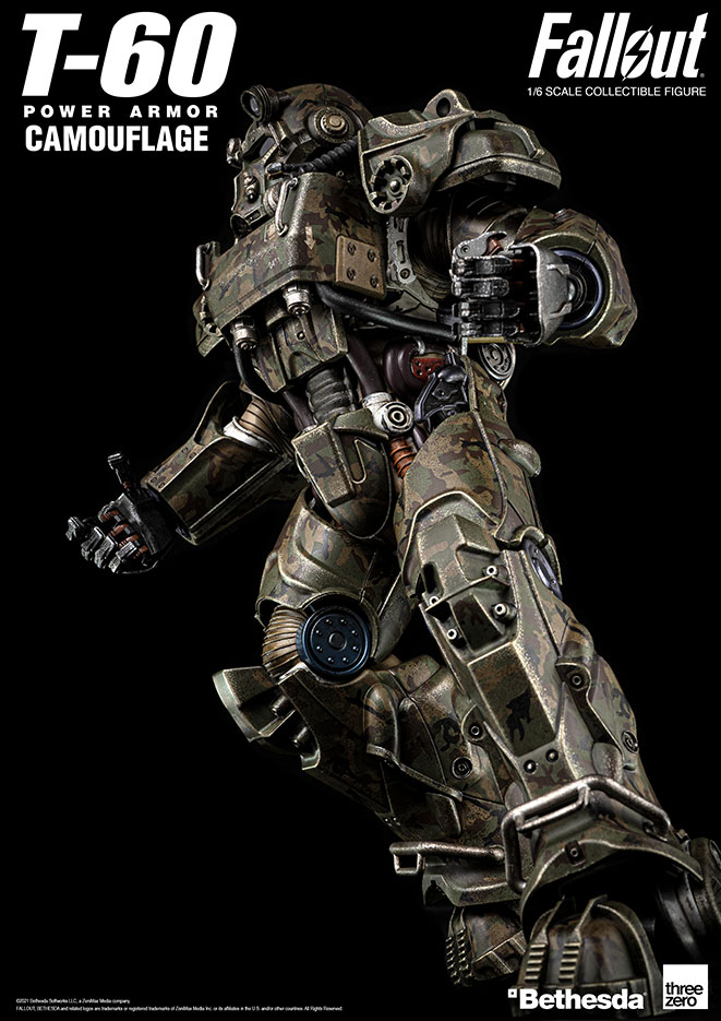 Fallout 1/6 T‐60 Camouflage Power Armor – threezero store
