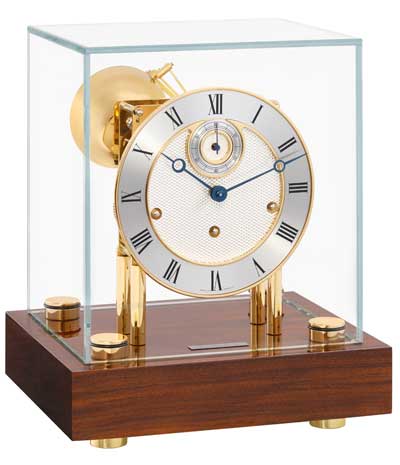 Hermle Chigwell 22801-030352 Walnut Keywound Mantel Clock - The