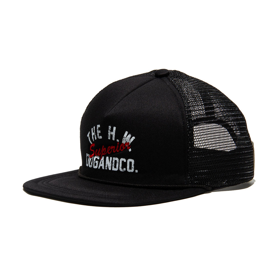 THE H.W.DOG&CO. COTTON MESH CAP - Black