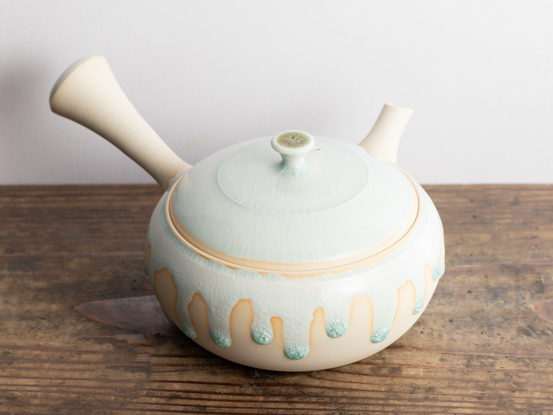 常滑名工 梅原宗弘 常滑焼 竹紋 横手 急須 茶注 煎茶道具 煎茶器