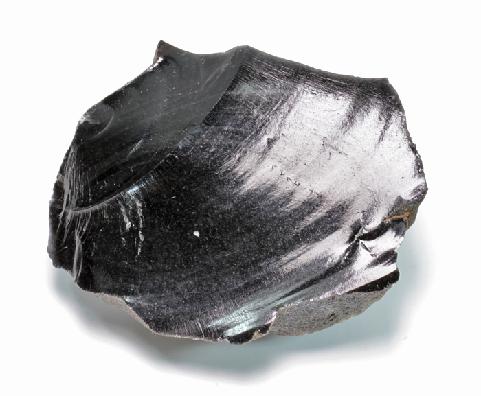 オブシディアン-ブルー原石黒曜石碧色石器 材料