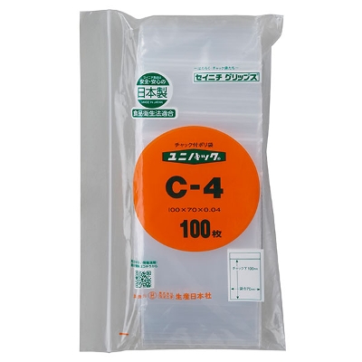 セイニチ ユニパック 0.04タイプ C-4（1ケース12000枚） ユニパック