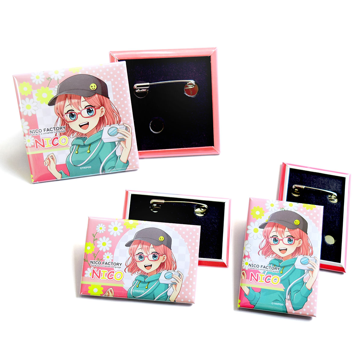 マグナックス コニカ 海外FM局 缶バッジ 未開封8個セット マグナックス