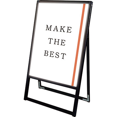 電飾スタンド看板】バリウススタンド看板LED ブラック片面B1 BVASKLED