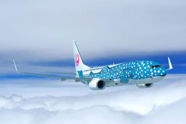 JTA ジンベエジェット Boeing 737-400 1:130 JTA ジンベエジェット 737
