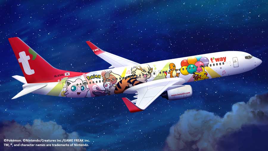 t'way 737-800 ポケモンジェット ティーウェー Phoenix ティーウェイ