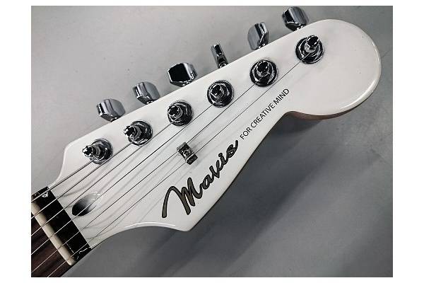 Mavis ストラトキャスター メタリックシルバー マッチングヘッド