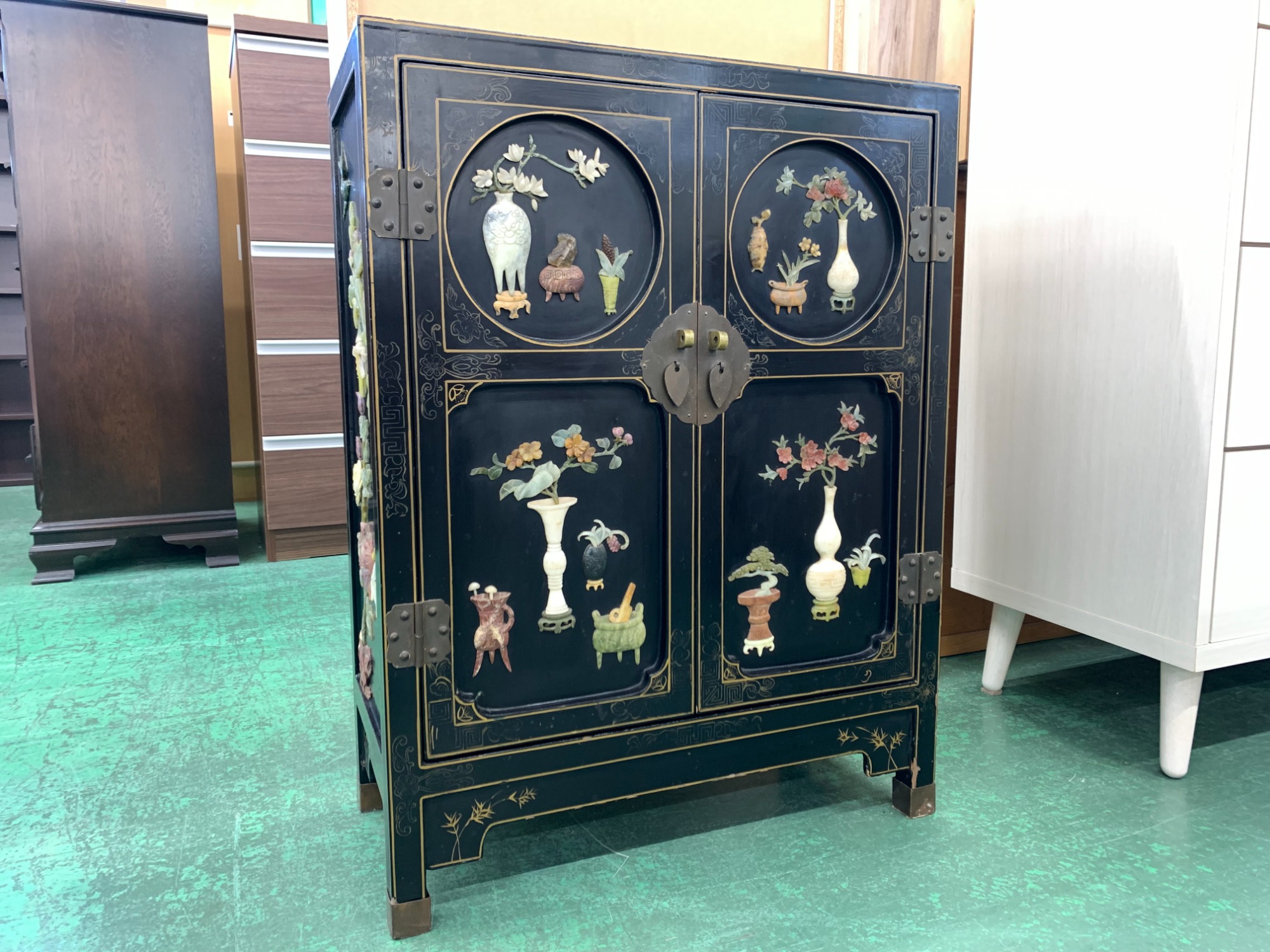 希少 中国家具 キャビネット 中国古玩 アンティーク 希少 中国家具