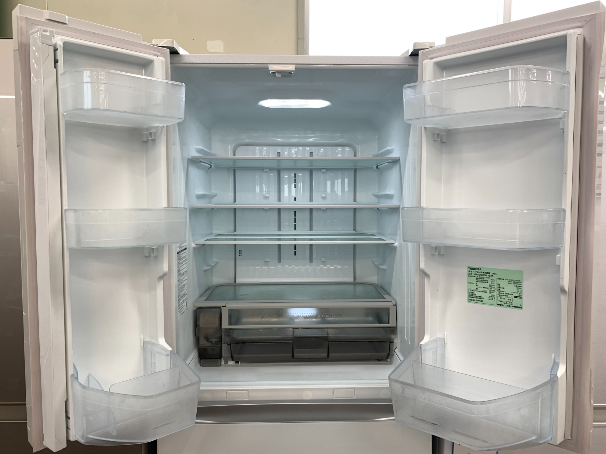 極美品】大型冷凍冷蔵庫 東芝GR-H460FV 458L 2015年製 東芝 冷蔵庫 GR
