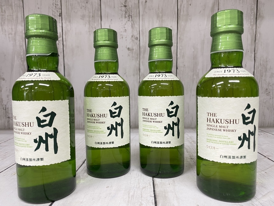 SUNTORY(サントリー) シングルモルト ウイスキー 白州 180mlが買取入荷