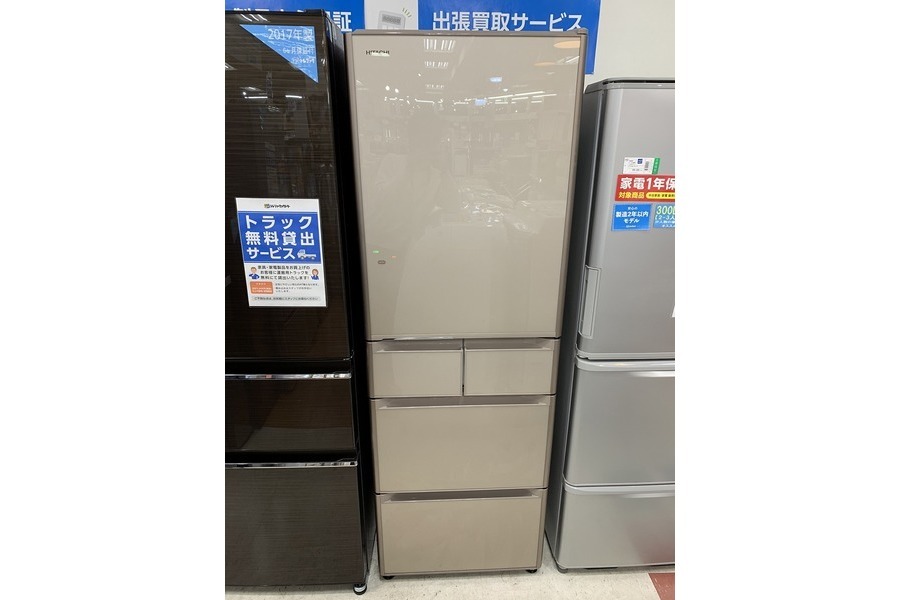 HITACHI 5ドア冷蔵庫 クリスタルシャイン HITACHI 5ドア冷蔵庫