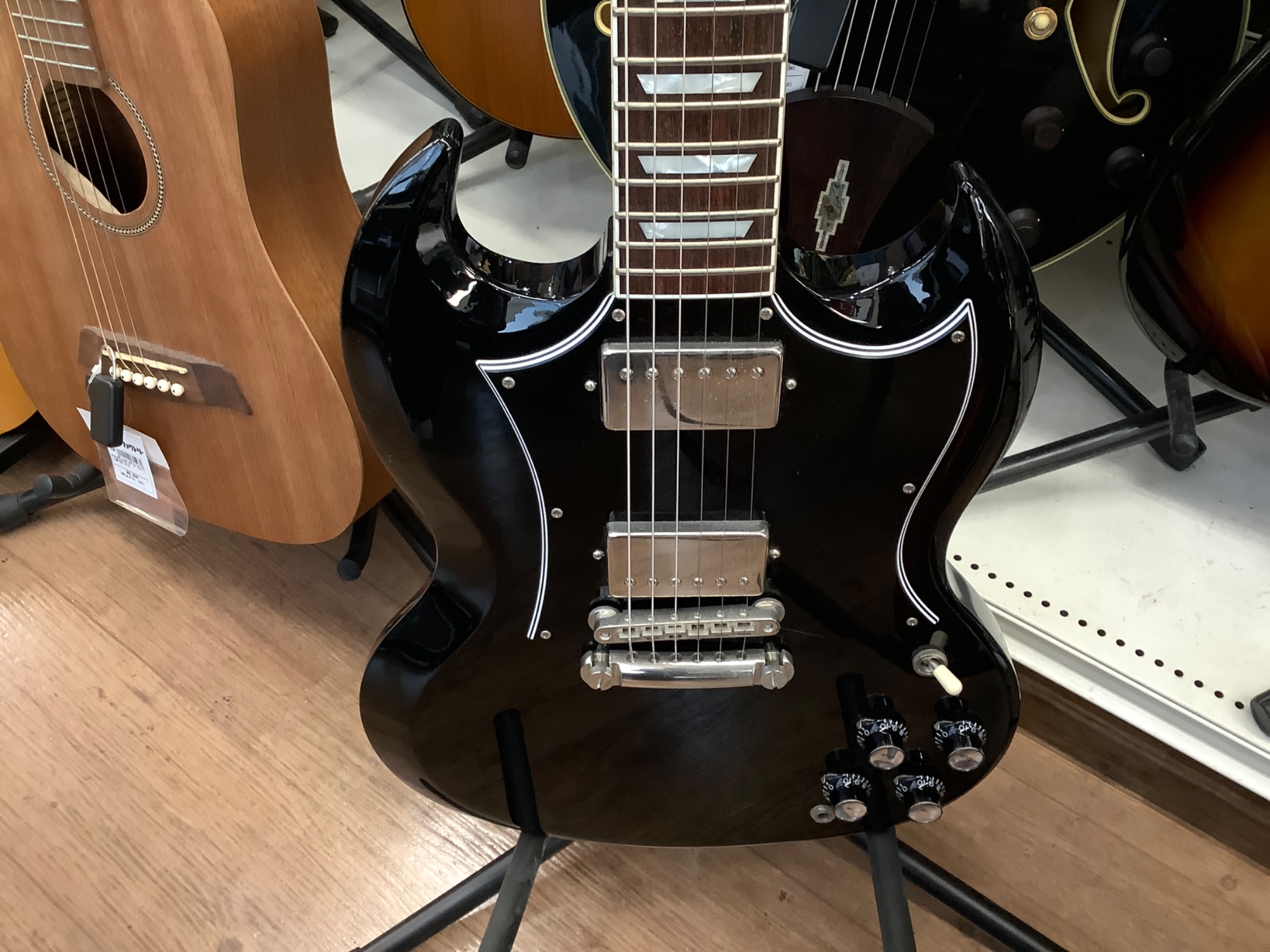 CooLz ブラック SGスタイル エレキギター CooLz ブラック SGスタイル